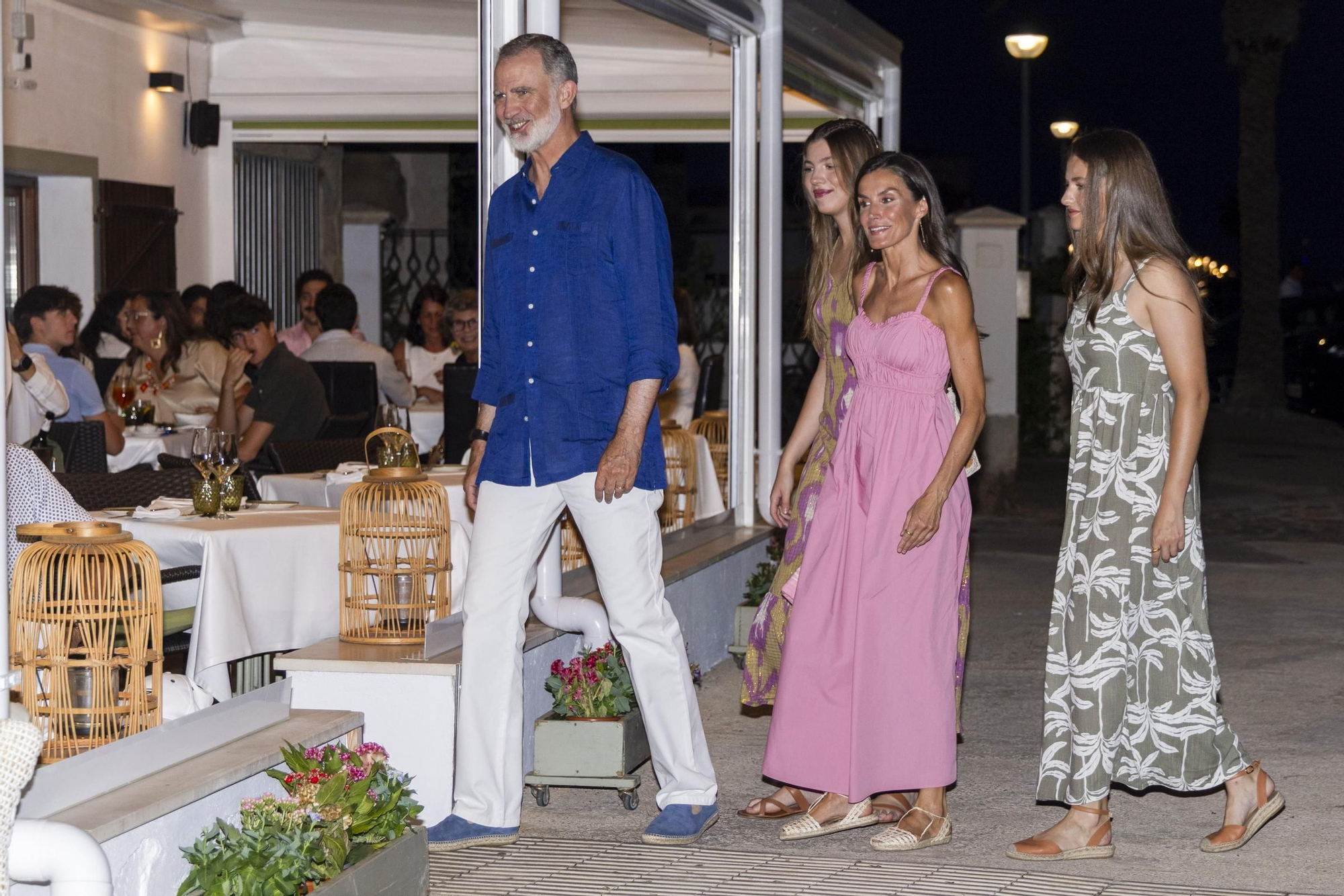 La Familia Real cena en el Portitxol