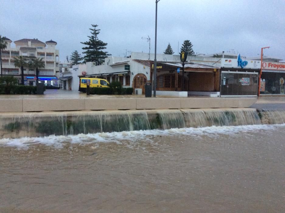 Temporal de lluvias en la Comunitat: efectos en Xàbia