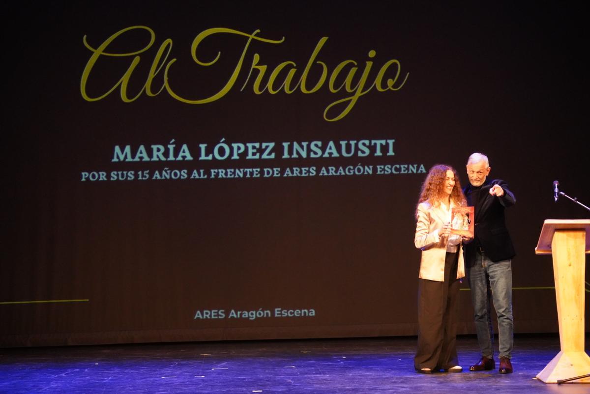 La expresidenta de Ares, María López Insausti, ha recibido el Premio al Trabajo.
