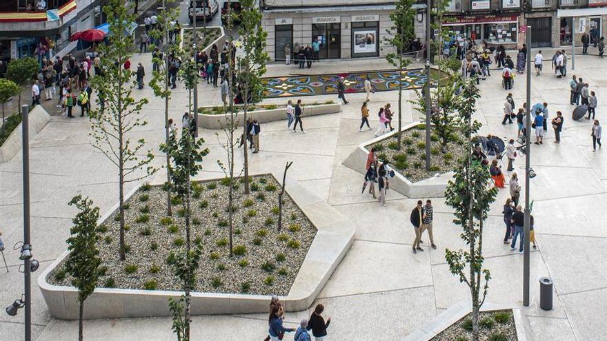 El Colegio de Arquitectos de Galicia premia la reforma de la Praza de Bugallal