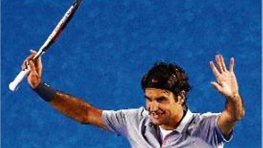 Tennis Federer, als vuitens de l&#039;Open d&#039;Austràlia