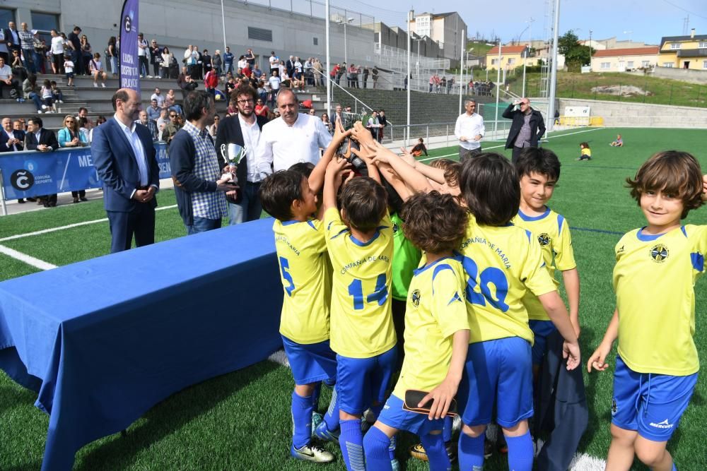 Inauguración de los campos de fútbol de Visma