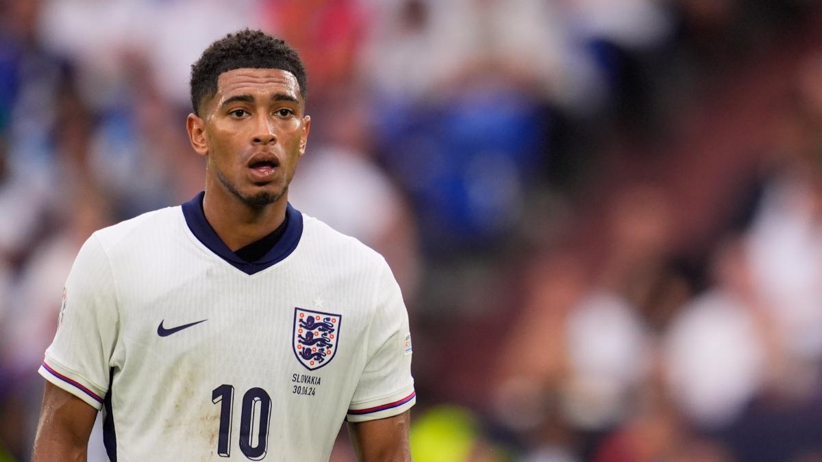 Jude Bellingham, en el último partido de Inglaterra en la Eurocopa