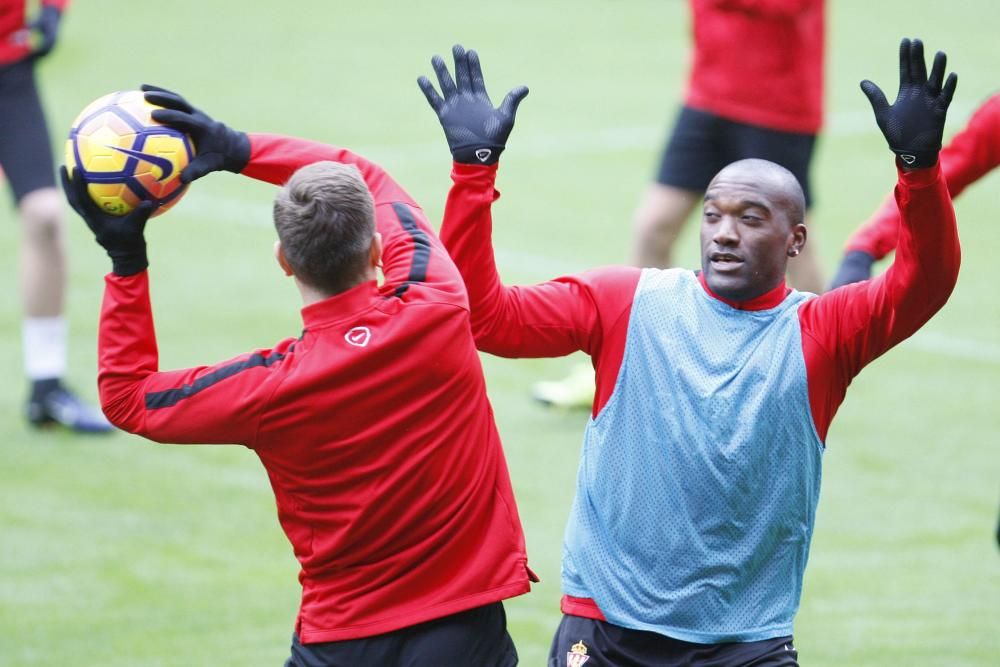 Entrenamiento del Sporting de Gijón