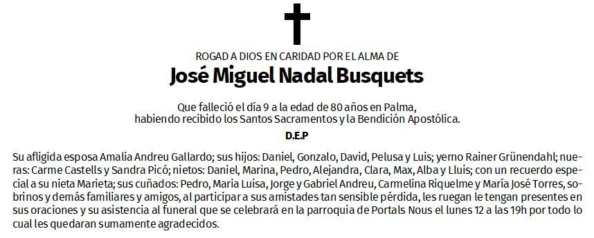 José Miguel Nadal Busquets