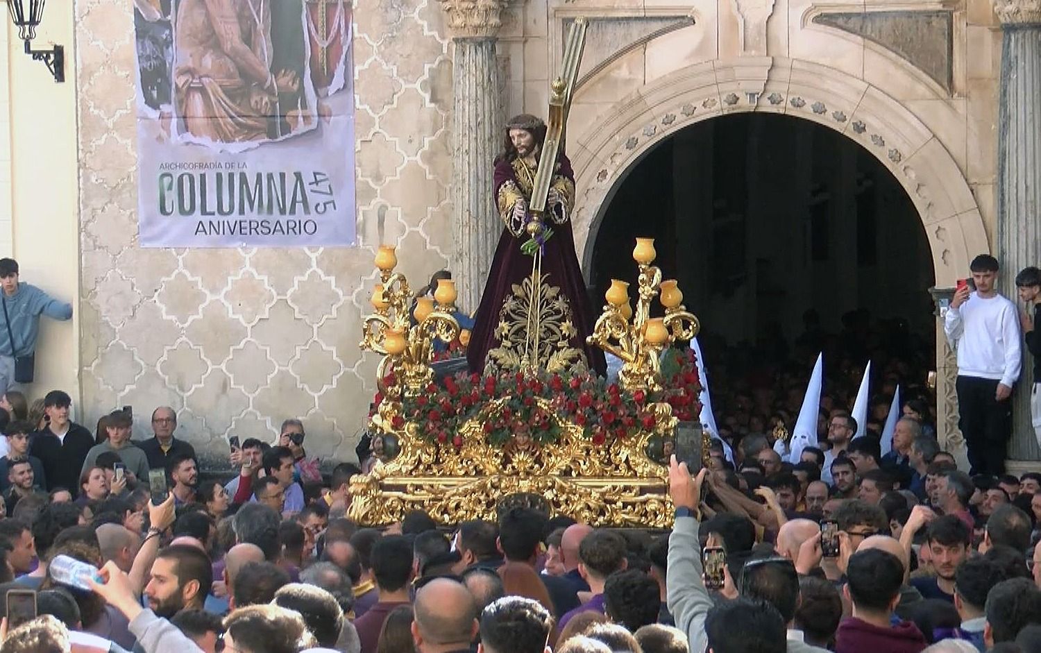 Priego. Jesús Nazareno,  Dolores Nazarena y San Juan Evangelista.