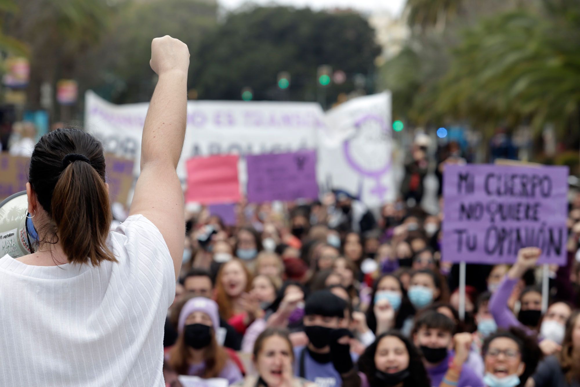8M en Málaga | Las imágenes de la manifestación estudiantil por el Día de la Mujer