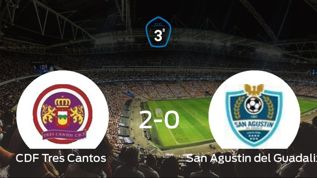 El Tres Cantos venció 2-0 en su estadio ante el San Agustin del Guadalix