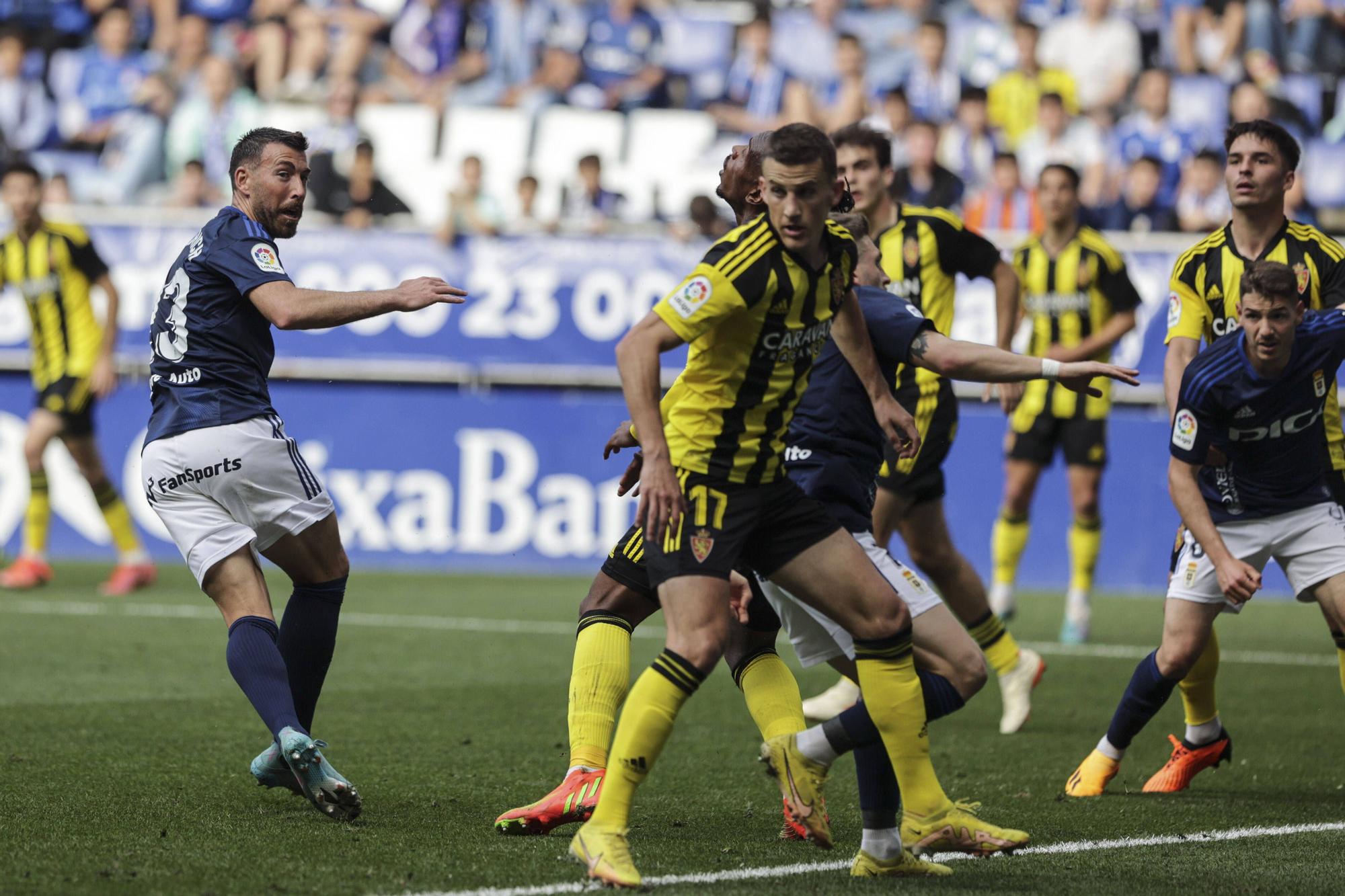 En imágenes: Así fue el partido entre el Real Oviedo y el Zaragoza en el Tartiere