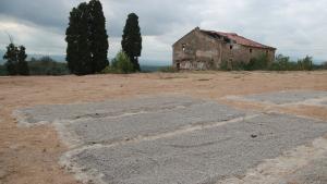 La fosa de la masía de Santa Magdalena, en Móra dEbre, donde se recuperaron 177 cuerpos de soldados republicanos