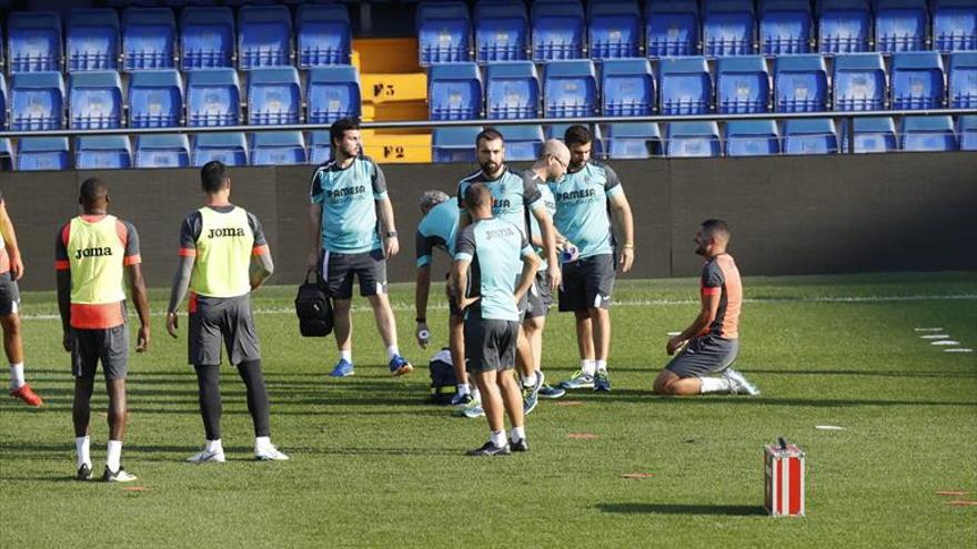 Álvaro da el susto en el último entrenamiento