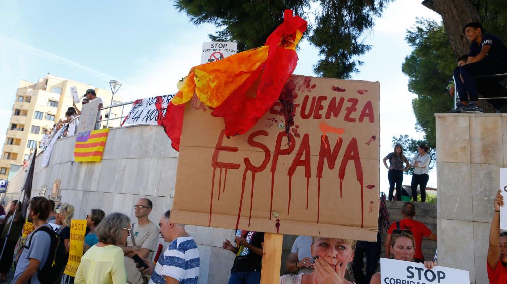 Manifestación antitaurina en Inca