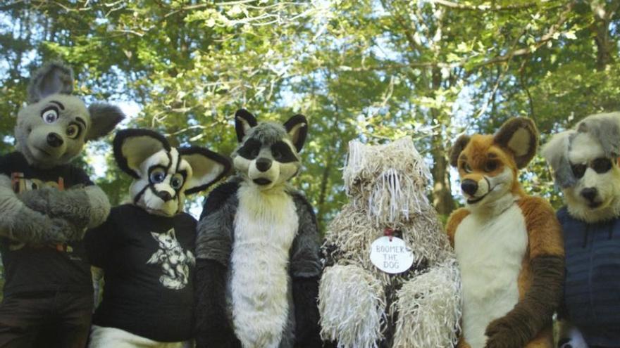 Algunos protagonistas del documental &#039;Fursona&#039;.