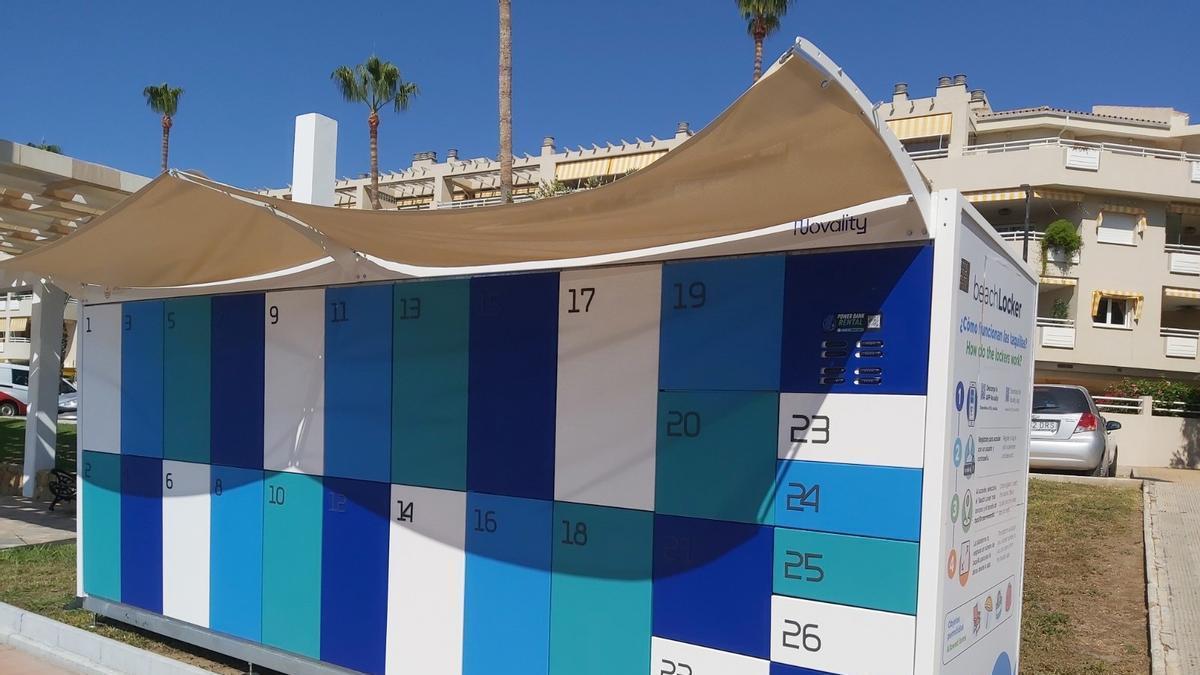 Las nuevas taquillas inteligentes de Torremolinos.