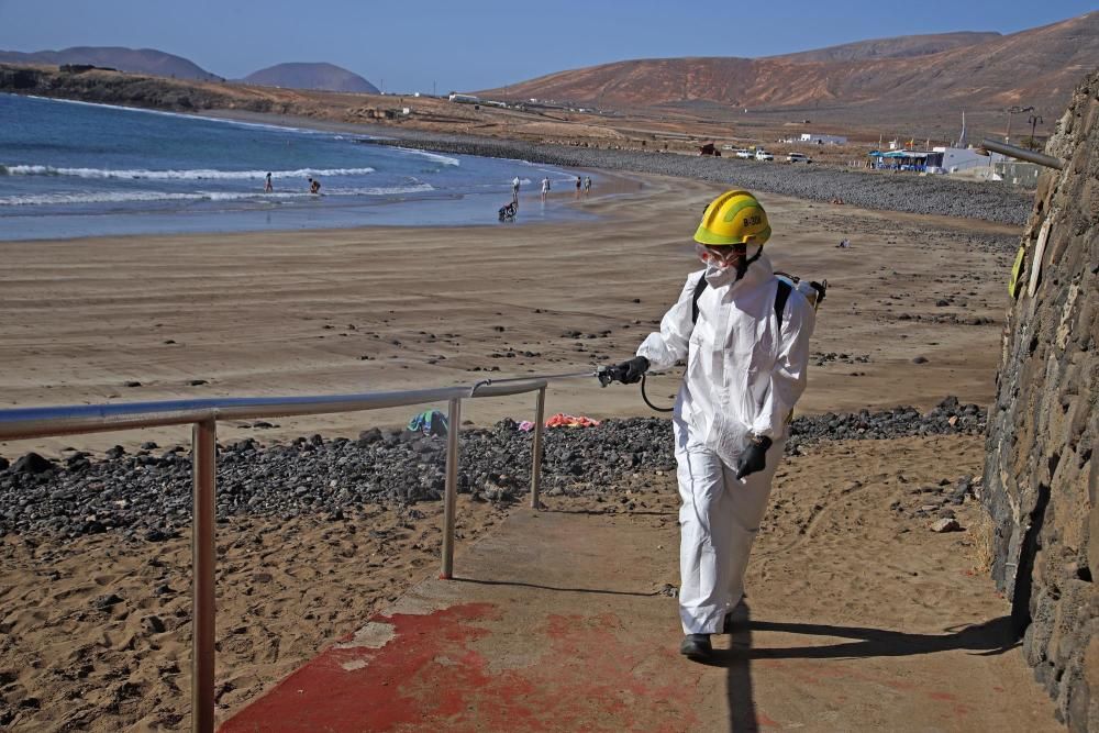 Coronavirus en Canarias | Limpieza de puntos estra