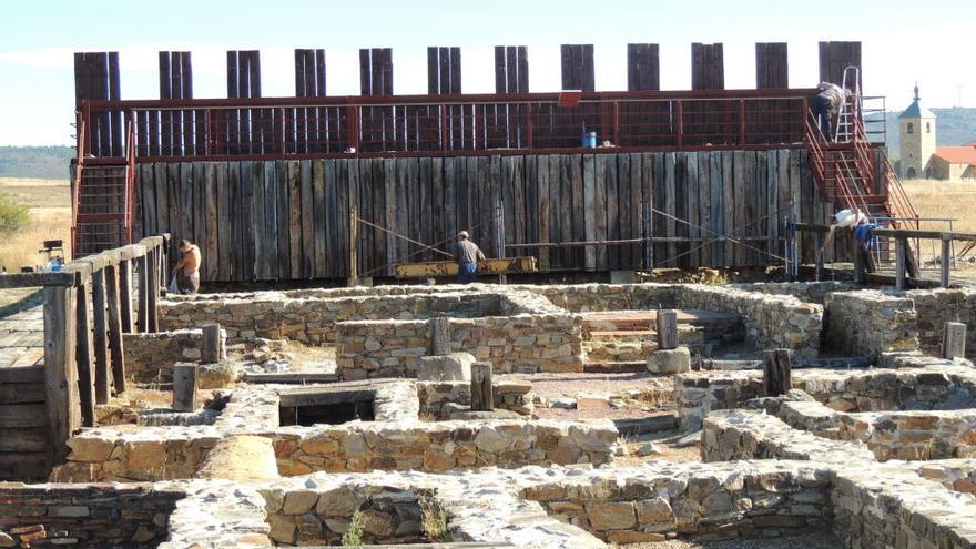 Vista del campamento romano de Petavonium.