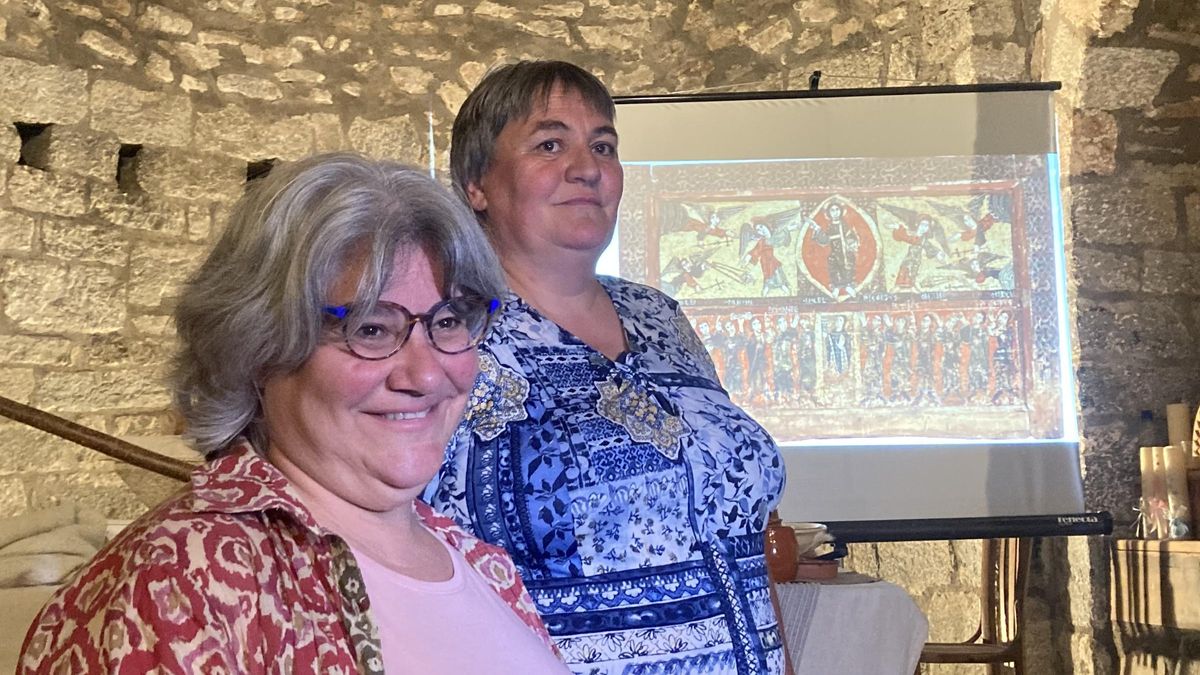 Laura de Castellet i Roser Bombardó aquest matí a Sant Martí de Víllec