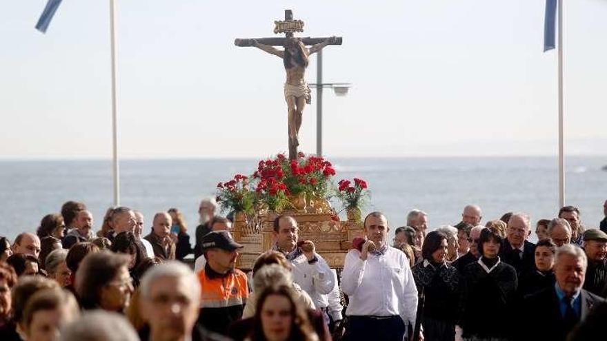 La procesión religiosa del Socorro, el pasado año.