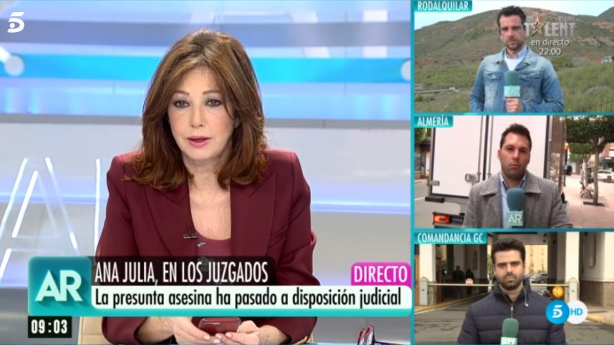 'El programa de Ana Rosa' informa sobre el caso de Gabriel Cruz