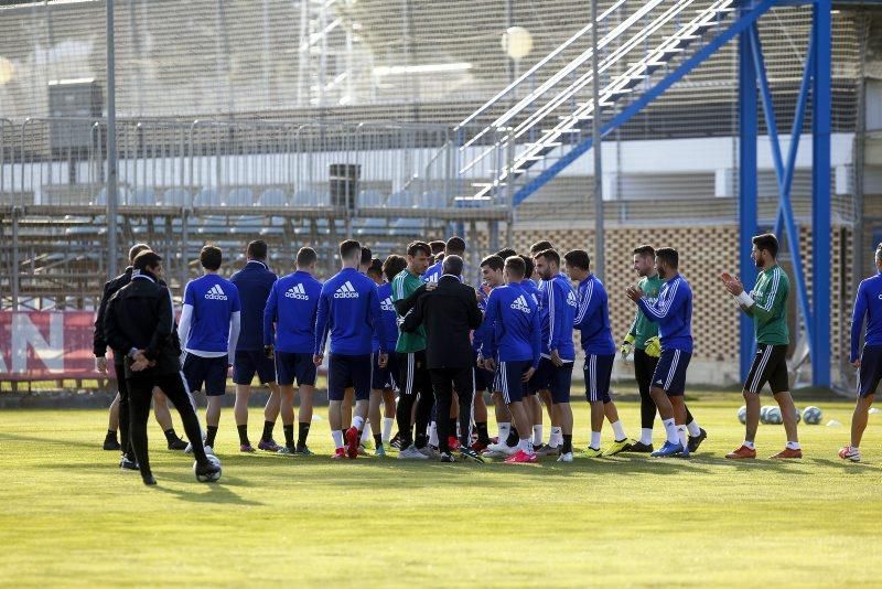 Entrenamiento del Real Zaragoza, 25 de febrero