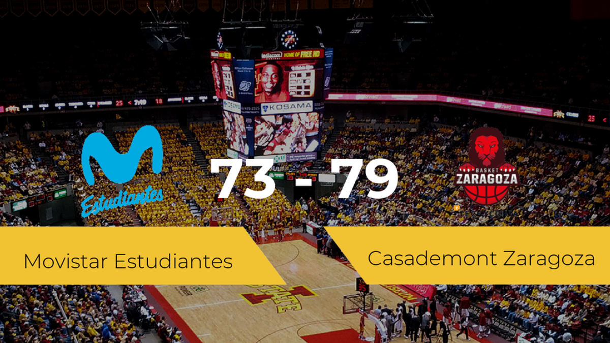 El Casademont Zaragoza derrota al Movistar Estudiantes por 73-79