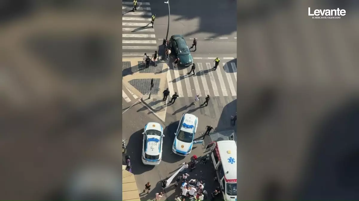 Muere una niña de seis años tras ser atropellada por una ambulancia en el centro de Valencia