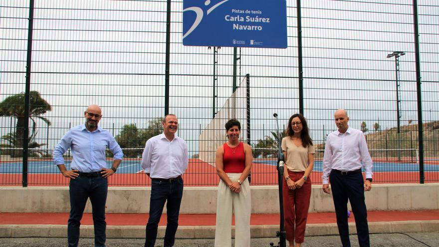 Inauguración de las pistas de tenis Carla Suárez