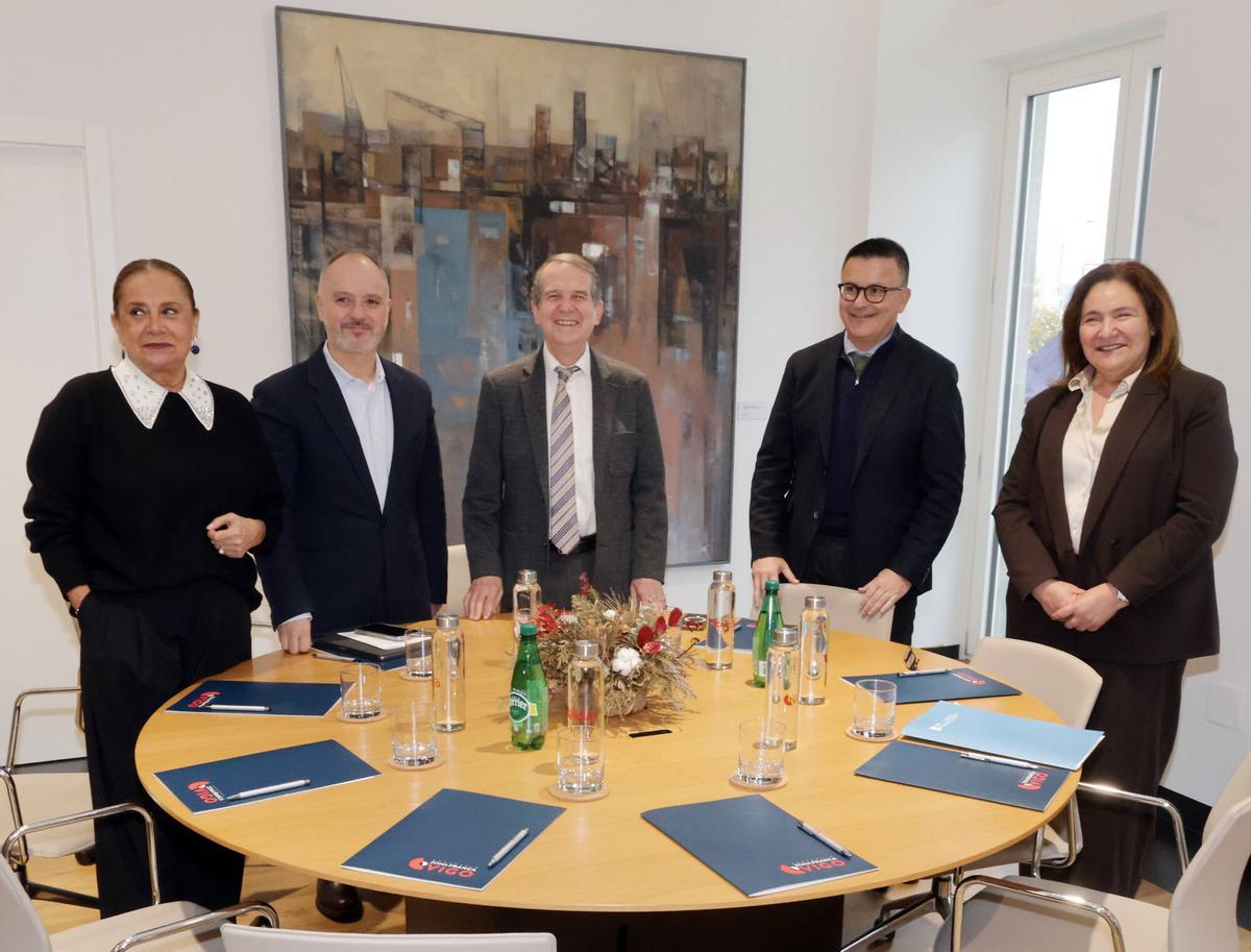 Reunión celebrada en diciembre entre Xunta, Concello de Vigo y Zona Franca para hablar sobre el Ifevi.