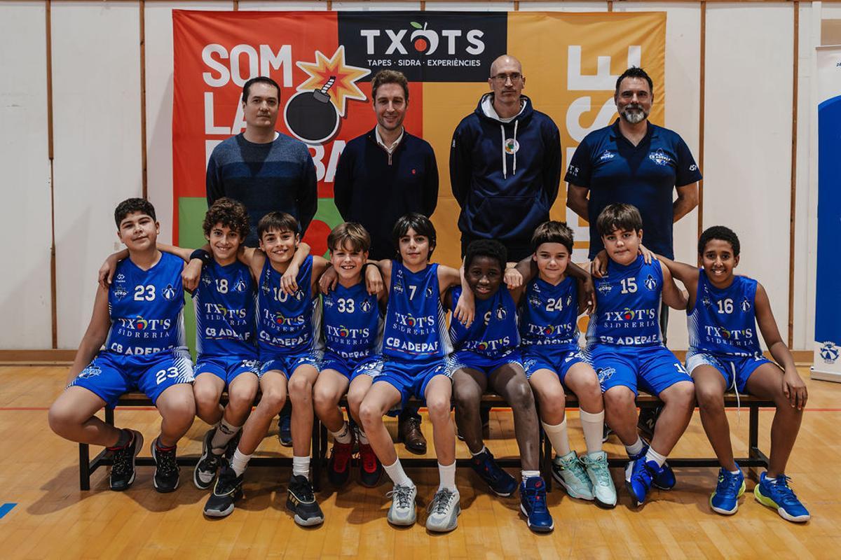 L'equip U11 Txots del Club Bàsquet Adepaf 2025/2026