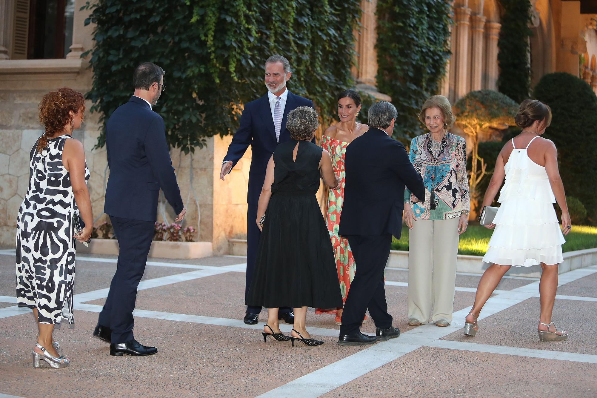 Spaniens Könige geben Empfang im Marivent-Palast in Palma de Mallorca