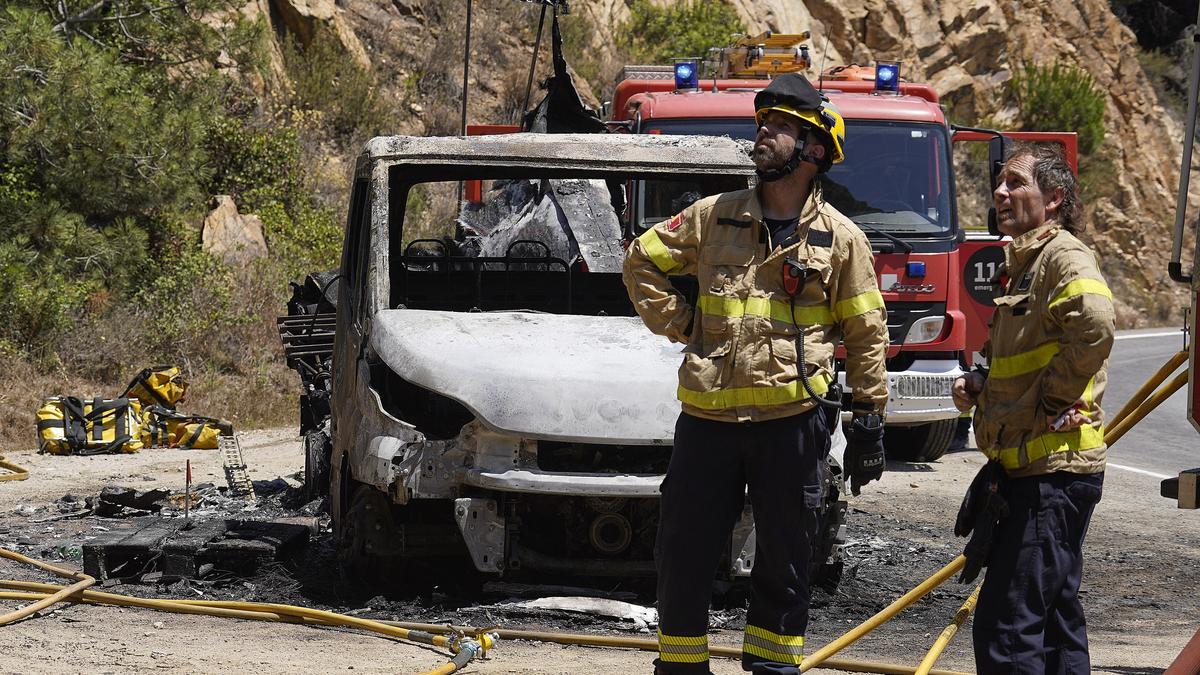 Incendi entre Lloret i Tossa