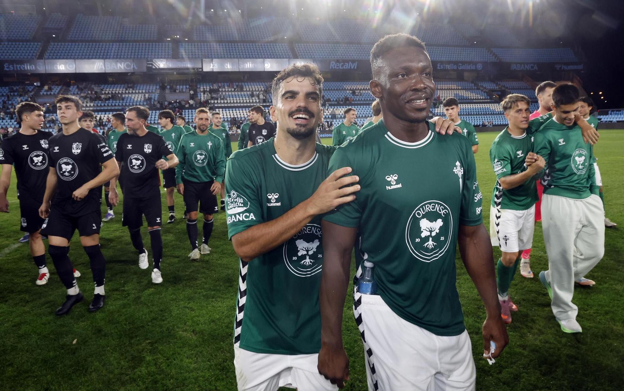 'Xuntos contra o lume': Celta - Selección de Ourense, en imágenes