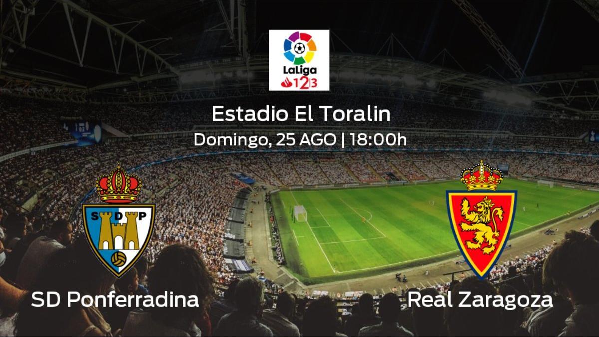 Jornada 2 de la Segunda División: previa del duelo SD Ponferradina - Real Zaragoza