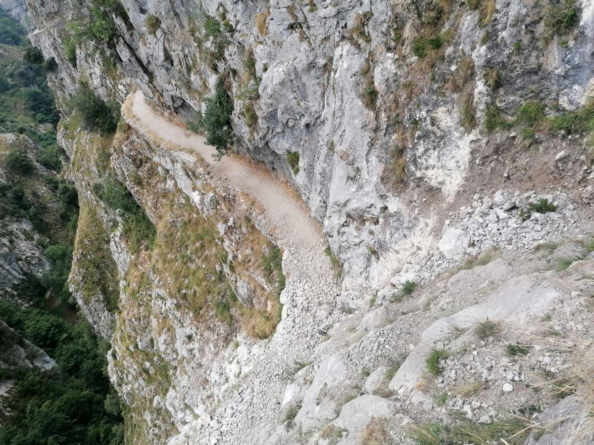 El punto en el que se produjo el accidente.