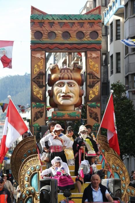 Desfile del Día de América en Asturias dentro de las fiestas de San Mateo de Oviedo