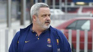 José Manuel Lázaro, durante su etapa en el FC Barcelona.