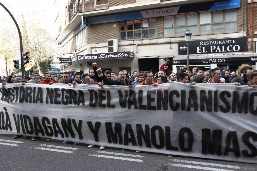 Protestas en Mestalla