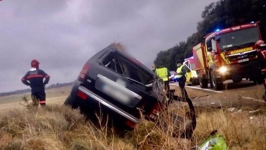 Imagen del accidente mortal de Catí.