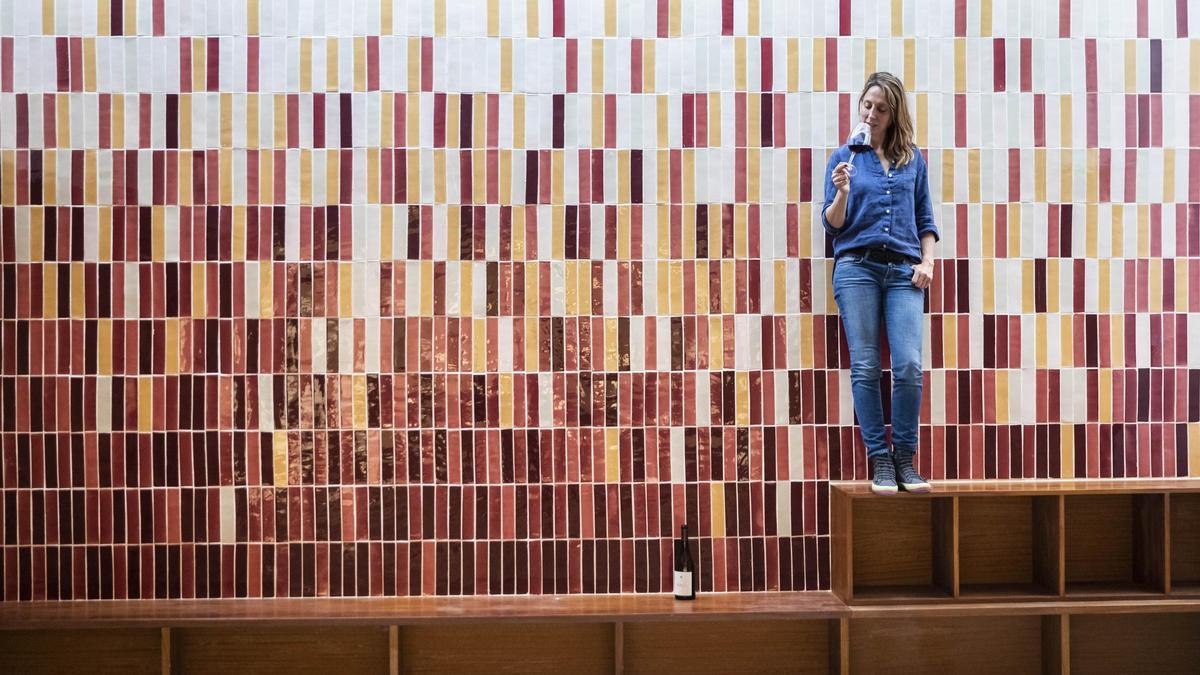 Araceli Servera en la Bodega Ribas