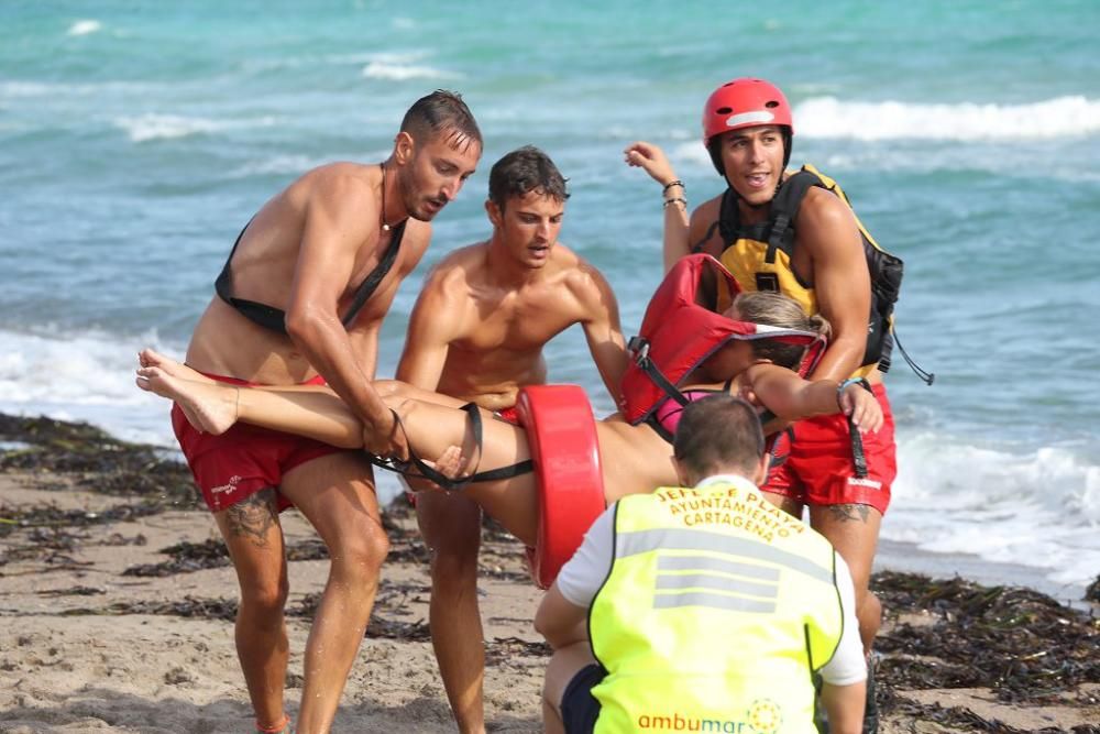 Simulacro de rescate en Cabo de Palos