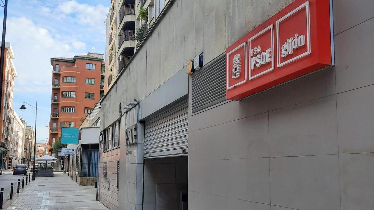 La sede del PSOE en Gijón