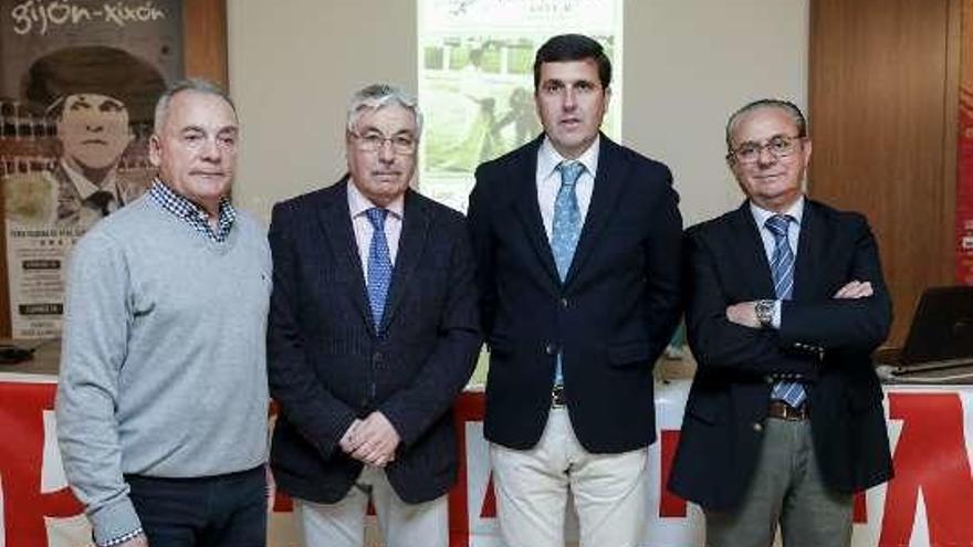 Por la izquierda, Javier Frechilla, Dionisio Montero, Javier Clemares y José Luis Villar.