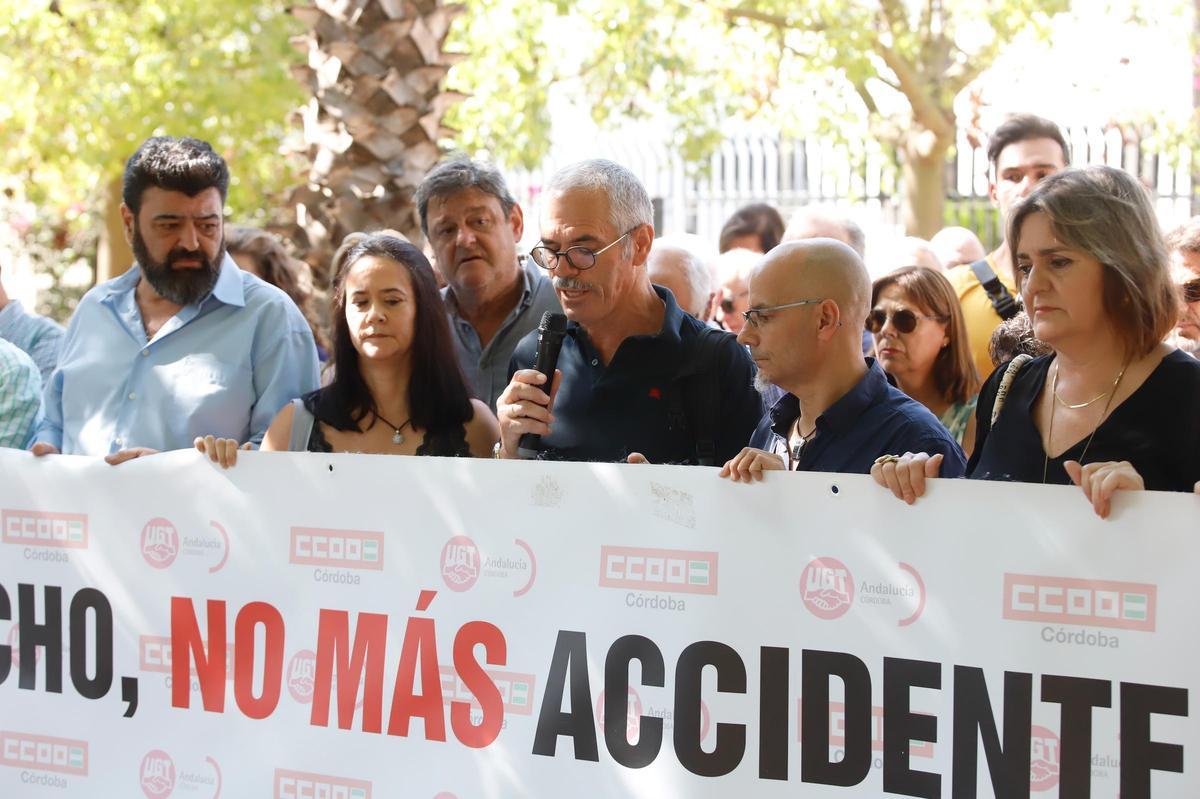 Manifestación contra la siniestralidad laboral en Córdoba.