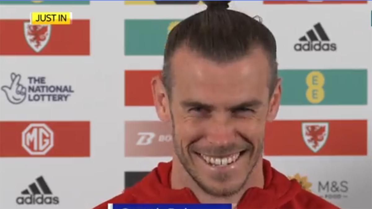 La risa de Bale cuando dice que no jugará en el Getafe