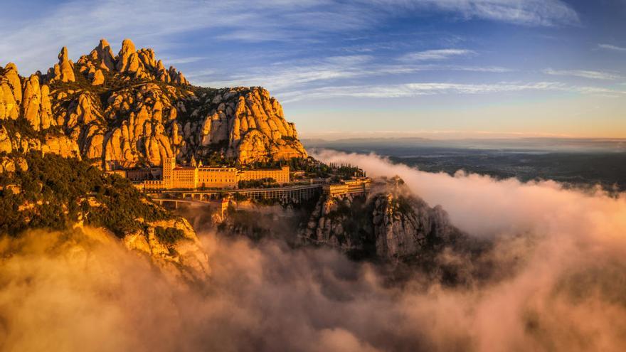 Una vista del Monestir de Montserrat.