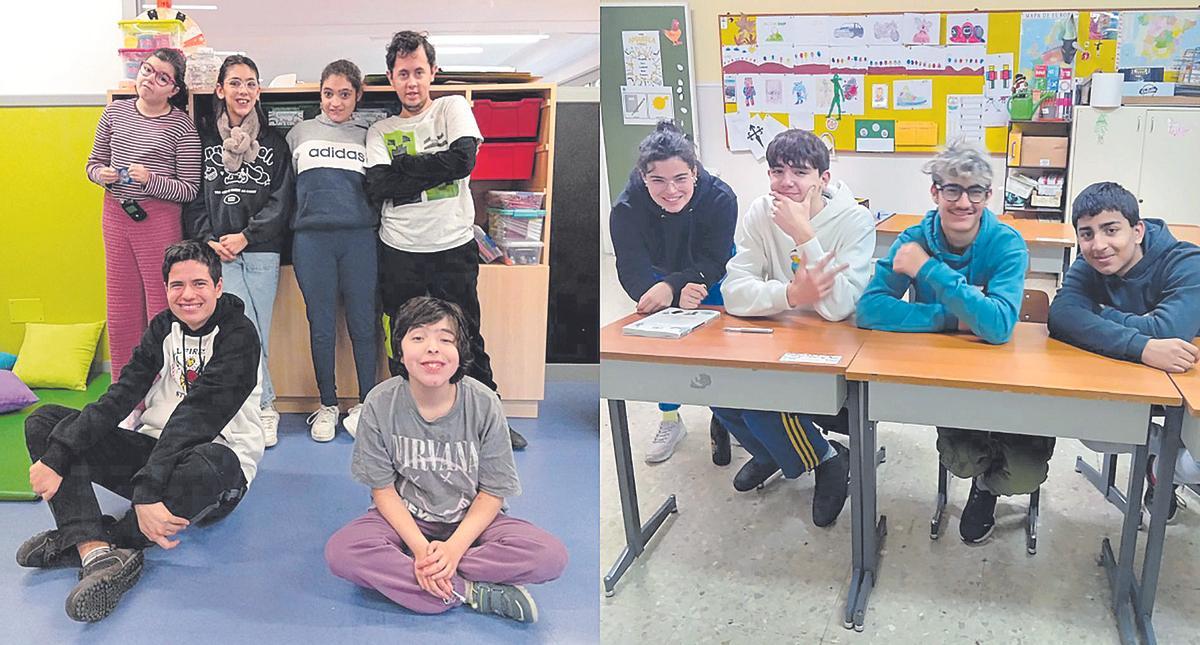 Alumnado del colegio San Rafael.