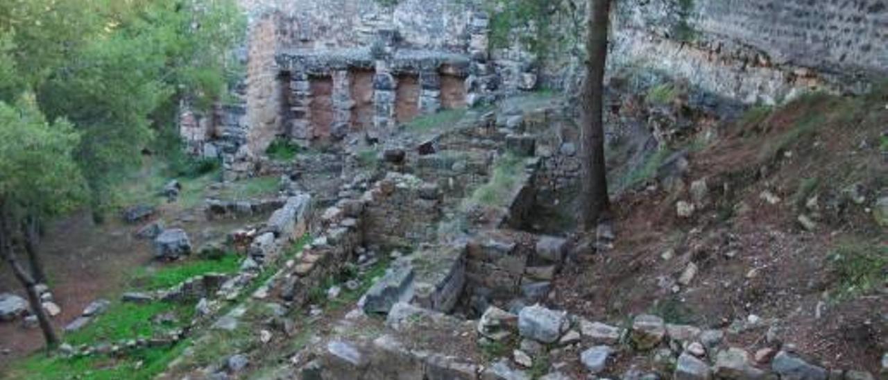 Dos pinos amenazan un templo romano