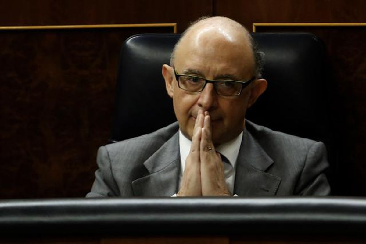 El ministre d’Hisenda, Cristóbal Montoro, al Congrés. El ministre d’Hisenda, Cristóbal Montoro, al Congrés.