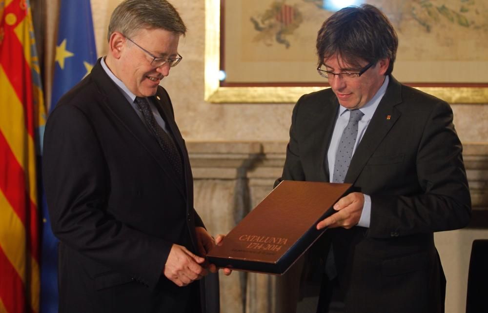 Cumbre bilateral entre Puig y Puigdemont en Valencia