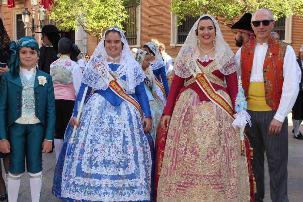 Falleras mayores 2019 en la Procesión de la Virgen